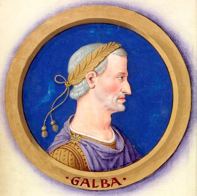 Descripción de los doce Césares con sus figuras 7-Galba de Jean Bourdichon